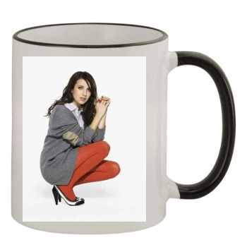 Emma Roberts 11oz Colored Rim & Handle Mug