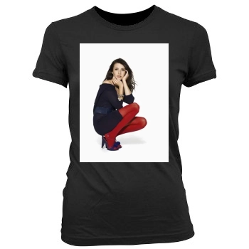 Emma Roberts Women's Junior Cut Crewneck T-Shirt