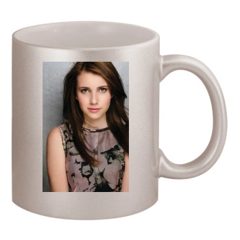 Emma Roberts 11oz Metallic Silver Mug