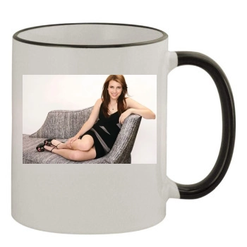 Emma Roberts 11oz Colored Rim & Handle Mug