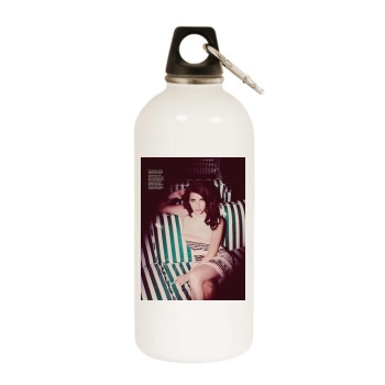 Emma Roberts White Water Bottle With Carabiner