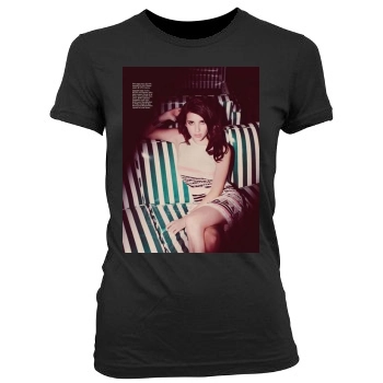 Emma Roberts Women's Junior Cut Crewneck T-Shirt