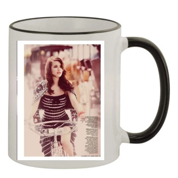 Emma Roberts 11oz Colored Rim & Handle Mug