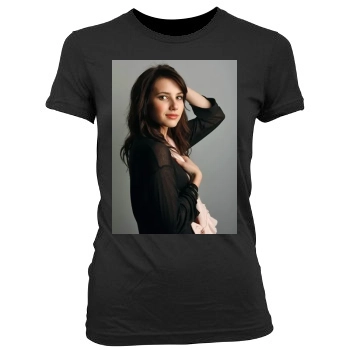 Emma Roberts Women's Junior Cut Crewneck T-Shirt