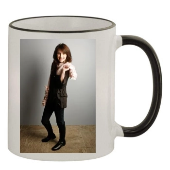 Emma Roberts 11oz Colored Rim & Handle Mug