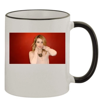 Emma Roberts 11oz Colored Rim & Handle Mug