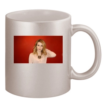 Emma Roberts 11oz Metallic Silver Mug