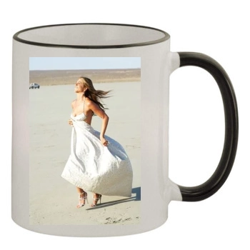 Jennifer Aniston 11oz Colored Rim & Handle Mug