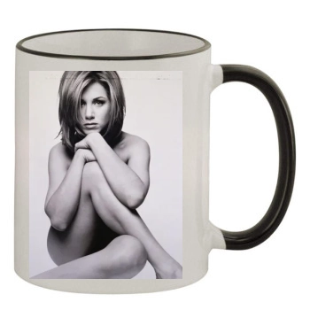 Jennifer Aniston 11oz Colored Rim & Handle Mug