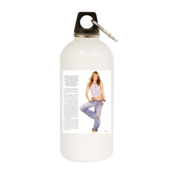 Jennifer Aniston White Water Bottle With Carabiner