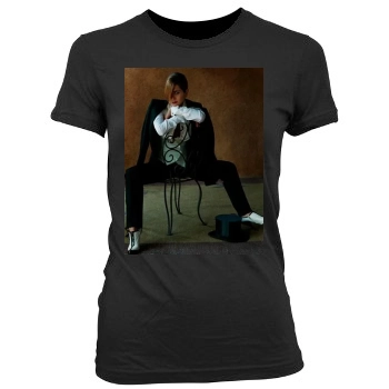 Jennifer Aniston Women's Junior Cut Crewneck T-Shirt