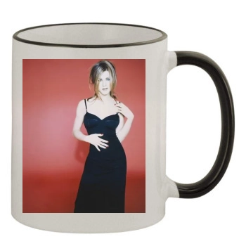 Jennifer Aniston 11oz Colored Rim & Handle Mug