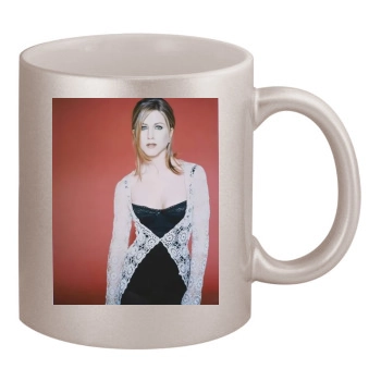 Jennifer Aniston 11oz Metallic Silver Mug