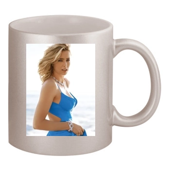 Tea Leoni 11oz Metallic Silver Mug