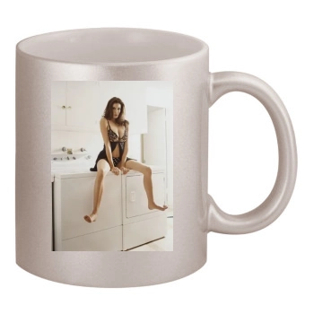 Teri Hatcher 11oz Metallic Silver Mug