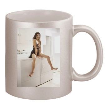 Teri Hatcher 11oz Metallic Silver Mug