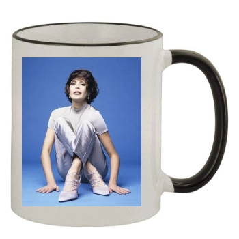 Teri Hatcher 11oz Colored Rim & Handle Mug