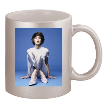 Teri Hatcher 11oz Metallic Silver Mug