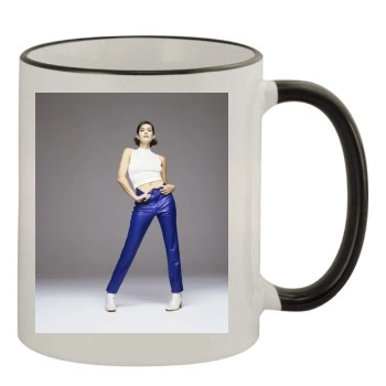 Teri Hatcher 11oz Colored Rim & Handle Mug