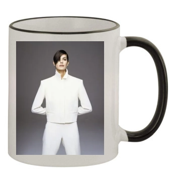 Teri Hatcher 11oz Colored Rim & Handle Mug