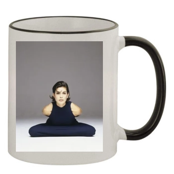 Teri Hatcher 11oz Colored Rim & Handle Mug