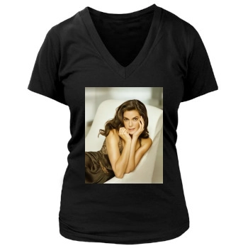 Teri Hatcher Women's Deep V-Neck TShirt