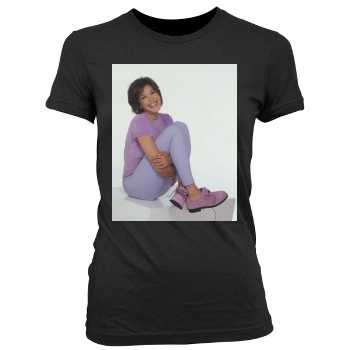 Teri Hatcher Women's Junior Cut Crewneck T-Shirt