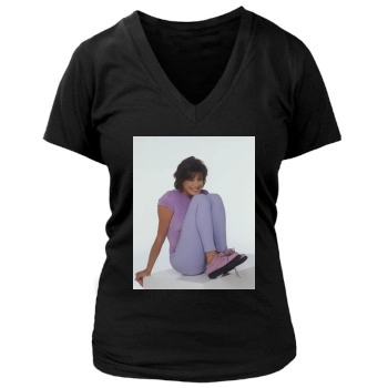 Teri Hatcher Women's Deep V-Neck TShirt