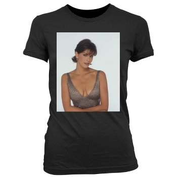 Teri Hatcher Women's Junior Cut Crewneck T-Shirt