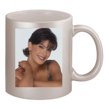 Teri Hatcher 11oz Metallic Silver Mug