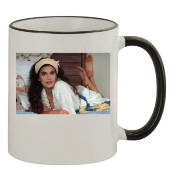 Teri Hatcher 11oz Colored Rim & Handle Mug