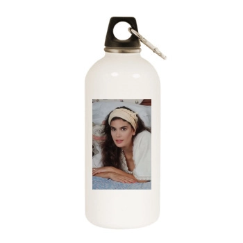 Teri Hatcher White Water Bottle With Carabiner