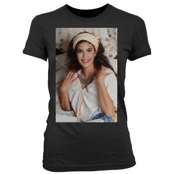 Teri Hatcher Women's Junior Cut Crewneck T-Shirt