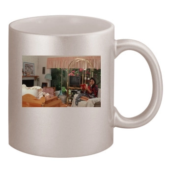 Teri Hatcher 11oz Metallic Silver Mug