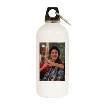 Teri Hatcher White Water Bottle With Carabiner