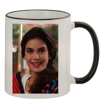 Teri Hatcher 11oz Colored Rim & Handle Mug