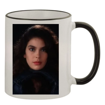 Teri Hatcher 11oz Colored Rim & Handle Mug