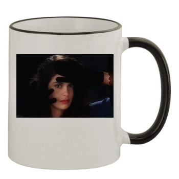 Teri Hatcher 11oz Colored Rim & Handle Mug