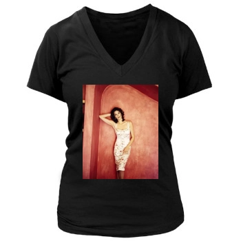 Teri Hatcher Women's Deep V-Neck TShirt