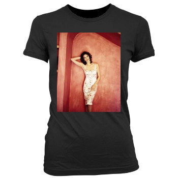 Teri Hatcher Women's Junior Cut Crewneck T-Shirt