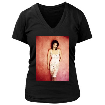 Teri Hatcher Women's Deep V-Neck TShirt