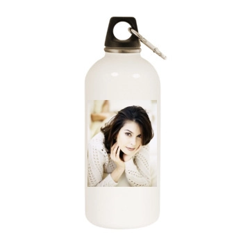 Teri Hatcher White Water Bottle With Carabiner