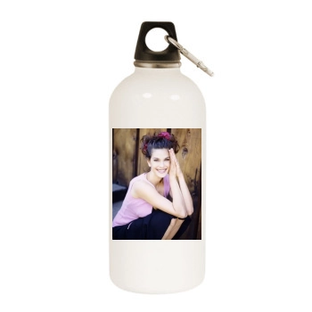 Teri Hatcher White Water Bottle With Carabiner