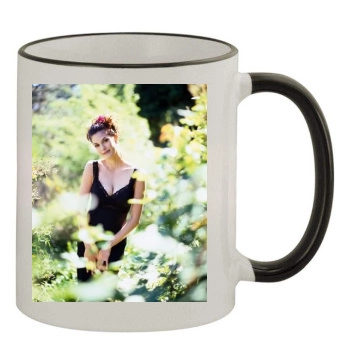 Teri Hatcher 11oz Colored Rim & Handle Mug