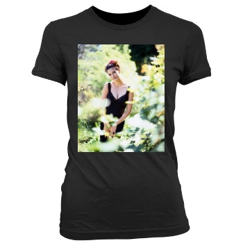 Teri Hatcher Women's Junior Cut Crewneck T-Shirt