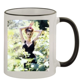 Teri Hatcher 11oz Colored Rim & Handle Mug