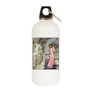 Teri Hatcher White Water Bottle With Carabiner