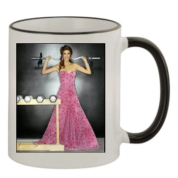 Teri Hatcher 11oz Colored Rim & Handle Mug