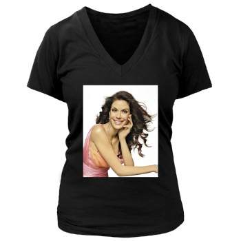 Teri Hatcher Women's Deep V-Neck TShirt