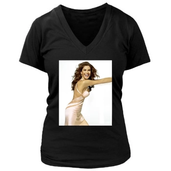 Teri Hatcher Women's Deep V-Neck TShirt